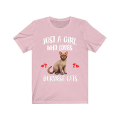 Just A Girl Who Loves Burmese Cats Shirt - Burmese cat print design