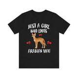Just A Girl Who Loves Arabian Mau Cats Shirt, Arabian Mau Cat Lover Shirt, Cat Shirt, Cat Lover Gift, Animal Shirt Image 1