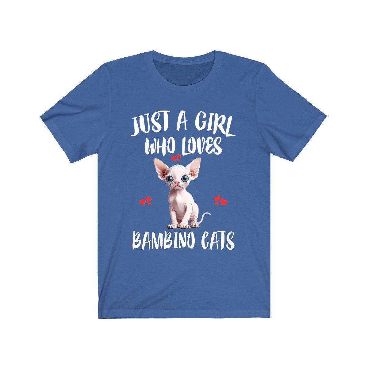 Just A Girl Who Loves Bambino Cats Shirt, Bambino Cat Lover Shirt, Cat Shirt, Cat Lover Gift, Animal Shirt Image 2