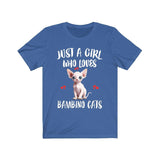 Just A Girl Who Loves Bambino Cats Shirt, Bambino Cat Lover Shirt, Cat Shirt, Cat Lover Gift, Animal Shirt Image 2