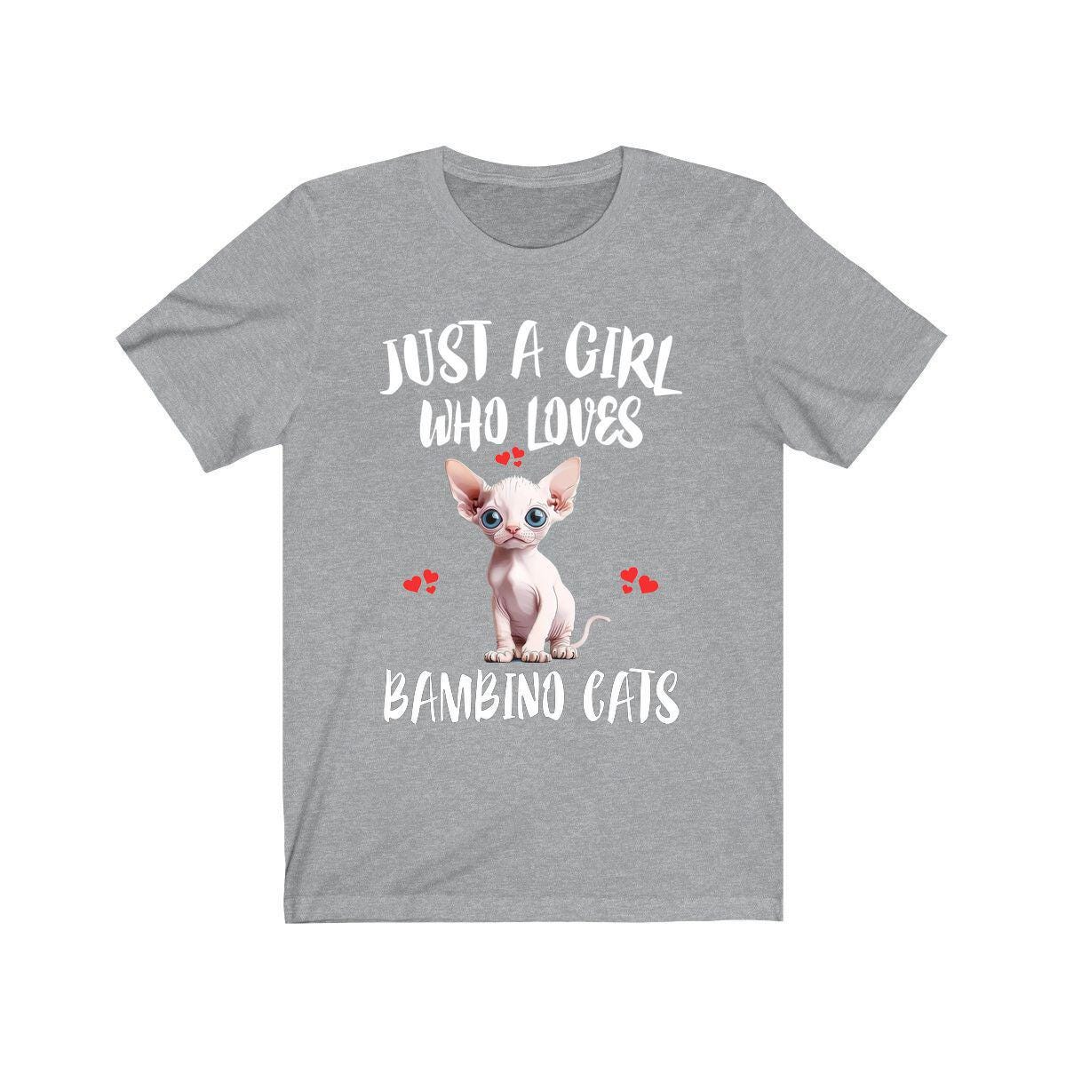 Just A Girl Who Loves Bambino Cats Shirt, Bambino Cat Lover Shirt, Cat Shirt, Cat Lover Gift, Animal Shirt Image 3