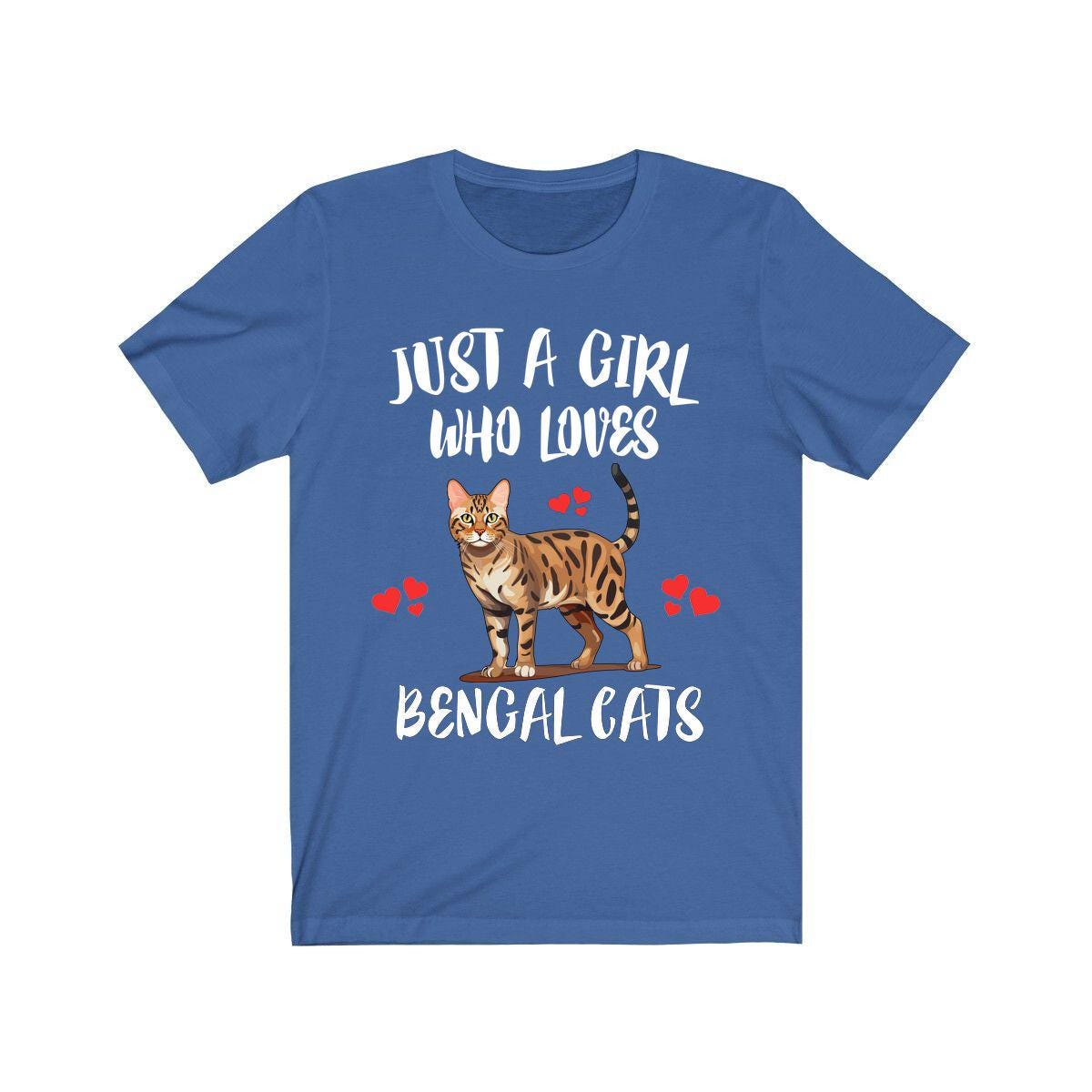 Just A Girl Who Loves Bengal Cats Shirt, Bengal Cat Lover Shirt, Cat Shirt, Cat Lover Gift, Animal Shirt Image 2