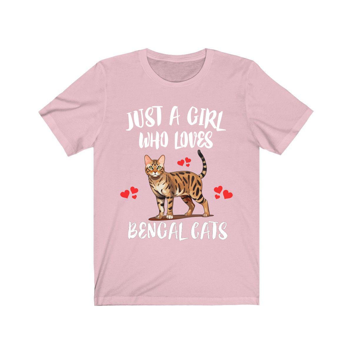 Just A Girl Who Loves Bengal Cats Shirt, Bengal Cat Lover Shirt, Cat Shirt, Cat Lover Gift, Animal Shirt Image 4