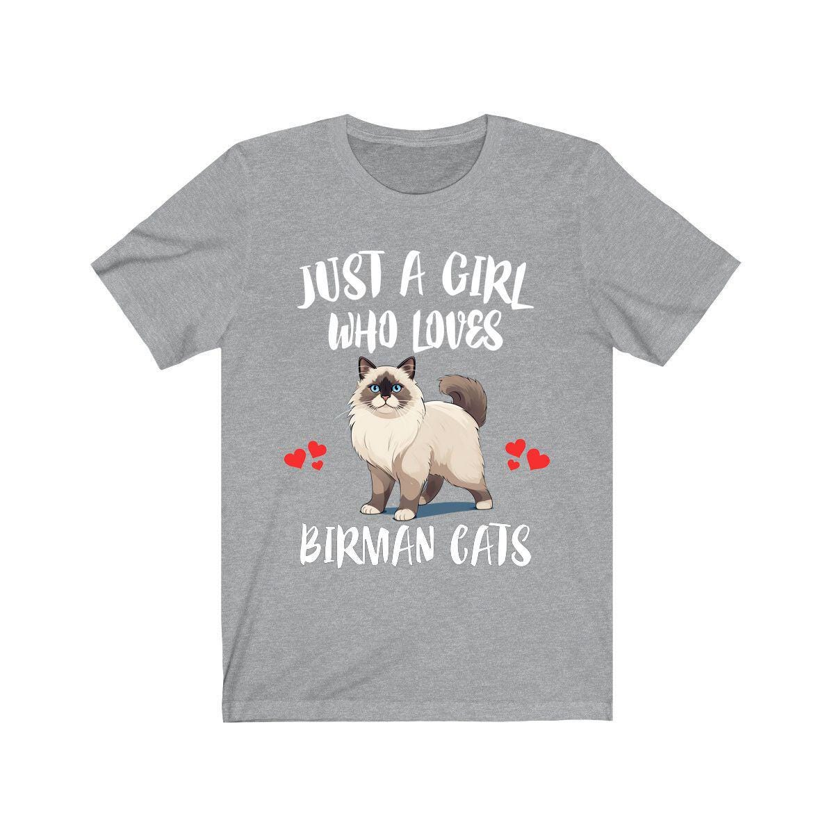Just A Girl Who Loves Birman Cats Shirt, Birman Cat Lover Shirt, Cat Shirt, Cat Lover Gift, Animal Shirt Image 3