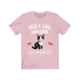 Just A Girl Who Loves Black And White Cats Shirt, Black And White Cat Lover Shirt, Cat Shirt, Cat Lover Gift, Animal Shirt Image 4