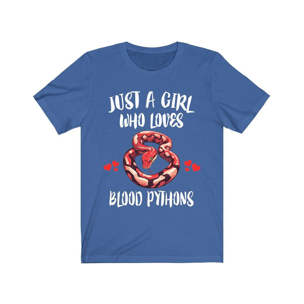 Just A Girl Who Loves Blood Pythons Snakes Shirt, Blood Python Lover Shirt, Python Shirt, Snake Lover Gift, Animal Shirt Image 3