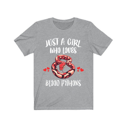 Just A Girl Who Loves Blood Pythons Snakes Shirt - blood python print design
