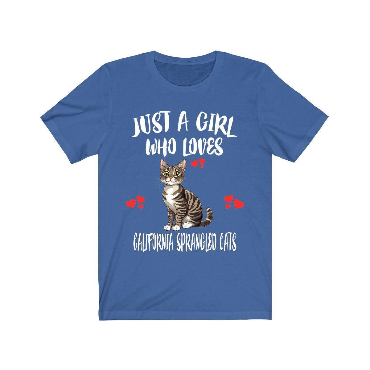 Just A Girl Who Loves California Sprangled Cats Shirt, California Cat Lover Shirt, Cat Shirt, Cat Lover Gift, Animal Shirt Image 2