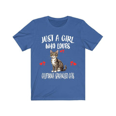 Just A Girl Who Loves California Spangled Cats Shirt - California Spangled cat print design