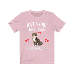 Just A Girl Who Loves California Spangled Cats Shirt - California Spangled cat print design
