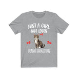 Just A Girl Who Loves California Sprangled Cats Shirt, California Cat Lover Shirt, Cat Shirt, Cat Lover Gift, Animal Shirt Image 3