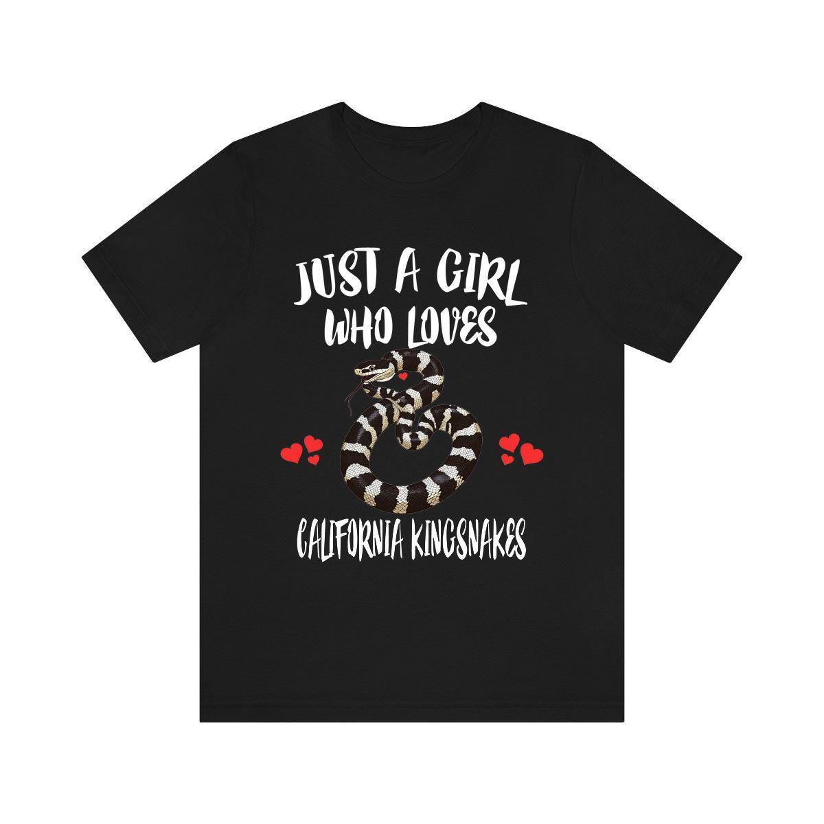 Just A Girl Who Loves California Kingsnakes Snakes Shirt, Kingsnake Lover Gift, Animal Adult Toddler Infant Kids Gift T-Shirt Image 2