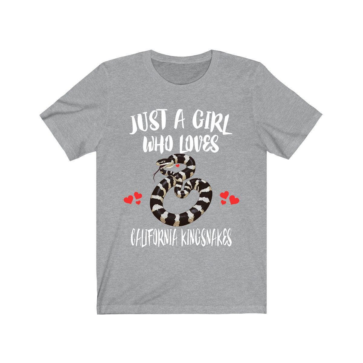Just A Girl Who Loves California Kingsnakes Snakes Shirt, Kingsnake Lover Gift, Animal Adult Toddler Infant Kids Gift T-Shirt Image 1