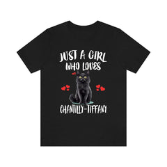 Just A Girl Who Loves Chantilly-Tiffany Cats Shirt - Chantilly-Tiffany cat print design