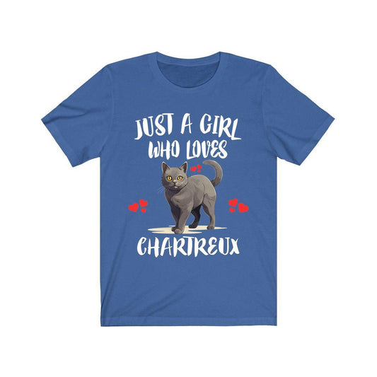 Just A Girl Who Loves Chartreux Cats Shirt - Chartreux cat print design