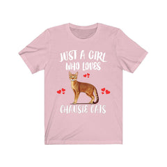 Just A Girl Who Loves Chausie Cats Shirt - Chausie cat print design