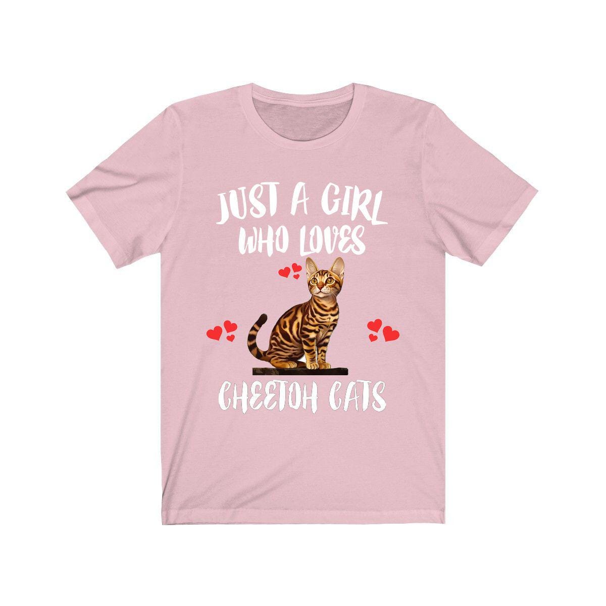 Just A Girl Who Loves Cheetoh Cats Shirt, Cheetoh Cat Lover Shirt, Cat Shirt, Cat Lover Gift, Animal Shirt Image 4