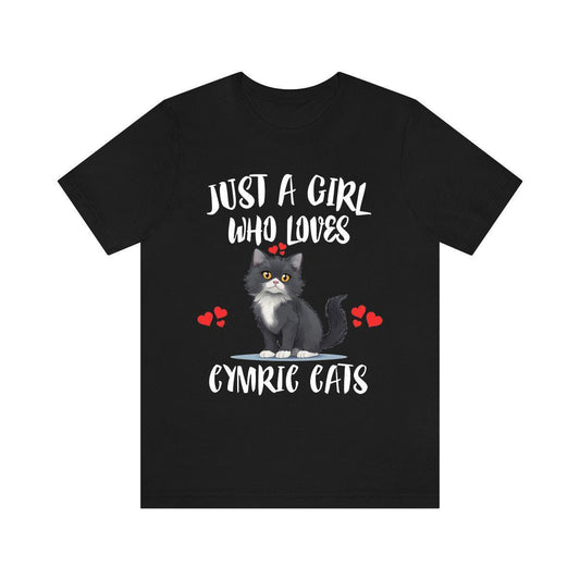 Just A Girl Who Loves Cymric Cats Shirt - Cymric cat print design