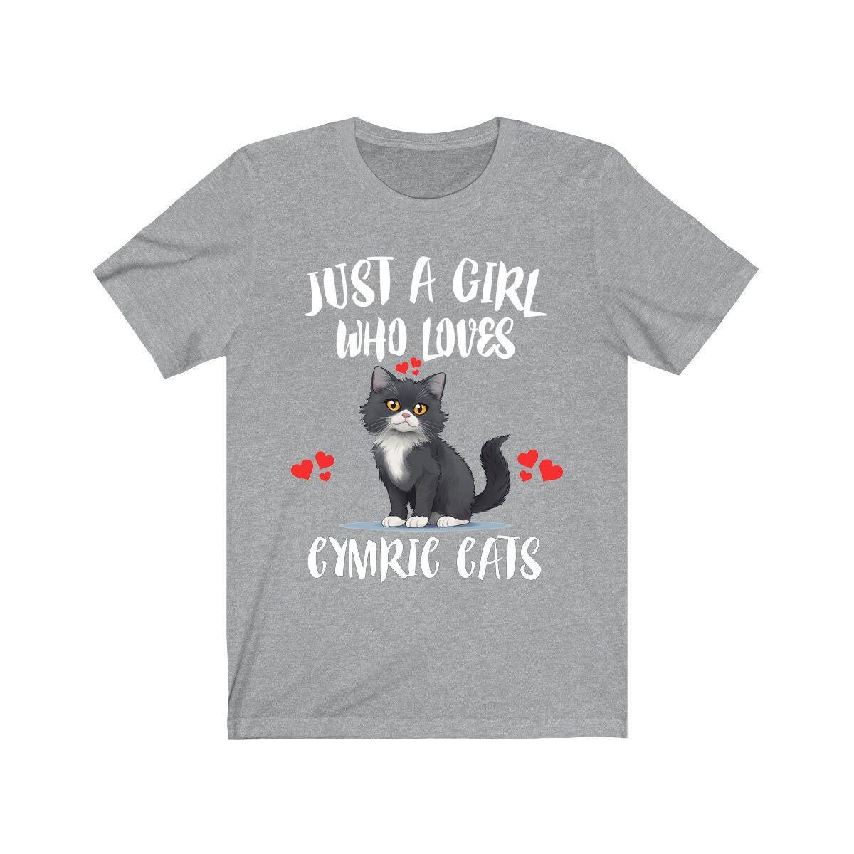 Just A Girl Who Loves Cymric Cats Shirt, Cymric Cat Lover Shirt, Cat Shirt, Cat Lover Gift, Animal Shirt Image 1