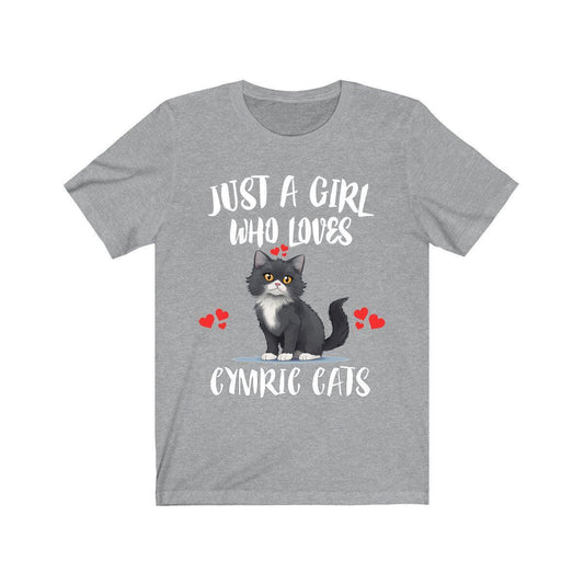 Just A Girl Who Loves Cymric Cats Shirt - Cymric cat print design