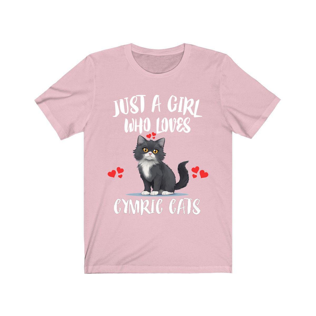 Just A Girl Who Loves Cymric Cats Shirt, Cymric Cat Lover Shirt, Cat Shirt, Cat Lover Gift, Animal Shirt Image 4