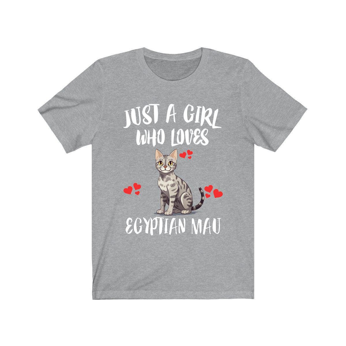 Just A Girl Who Loves Egyptian Mau Cats Shirt, Egyptian Mau Cat Lover Shirt, Cat Shirt, Cat Lover Gift, Animal Shirt Image 3