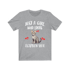 Just A Girl Who Loves Egyptian Mau Cats Shirt - Egyptian Mau cat print design