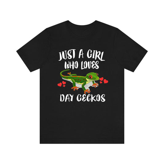 Just A Girl Who Loves Day Geckos Lizards Shirt - day gecko print design