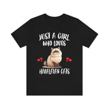 Just A Girl Who Loves Himalayan Cats Shirt, Himalayan Cat Cat Lover Shirt, Cat Shirt, Cat Lover Gift, Animal Shirt Image 1