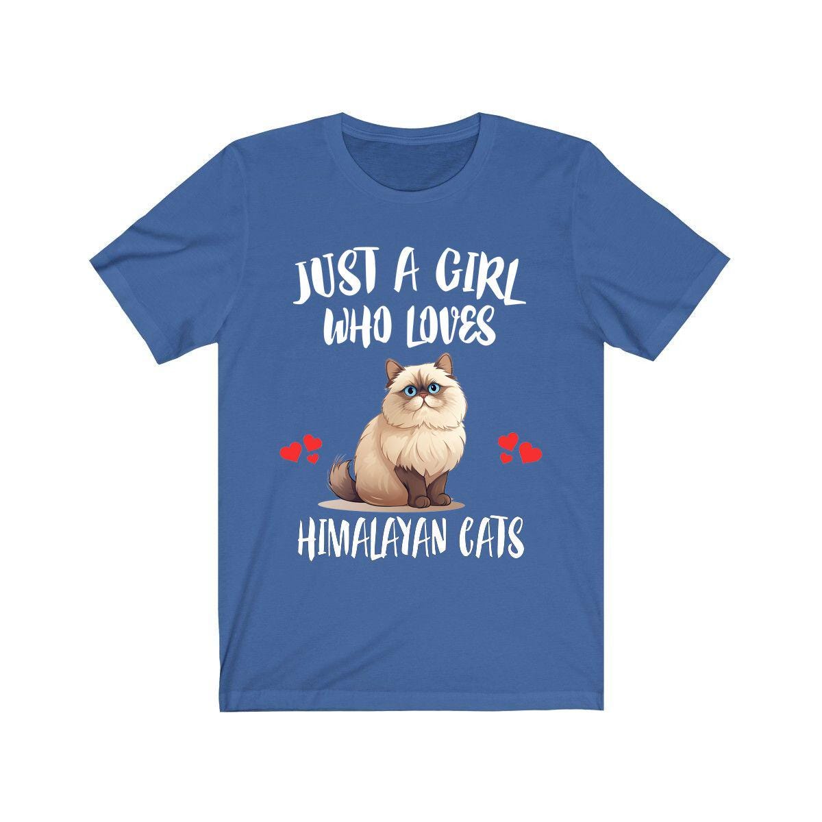 Just A Girl Who Loves Himalayan Cats Shirt, Himalayan Cat Cat Lover Shirt, Cat Shirt, Cat Lover Gift, Animal Shirt Image 2