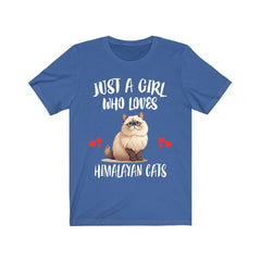 Just A Girl Who Loves Himalayan Cats Shirt - Himalayan cat print design