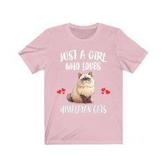 Just A Girl Who Loves Himalayan Cats Shirt - Himalayan cat print design