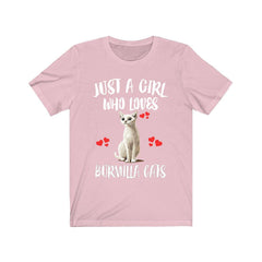 Just A Girl Who Loves Burmilla Cats Shirt - Burmilla cat print design