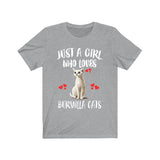Just A Girl Who Loves Burmilla Cats Shirt, Burmilla Cat Lover Shirt, Cat Shirt, Cat Lover Gift, Animal Shirt Image 3