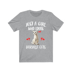 Just A Girl Who Loves Burmilla Cats Shirt - Burmilla cat print design