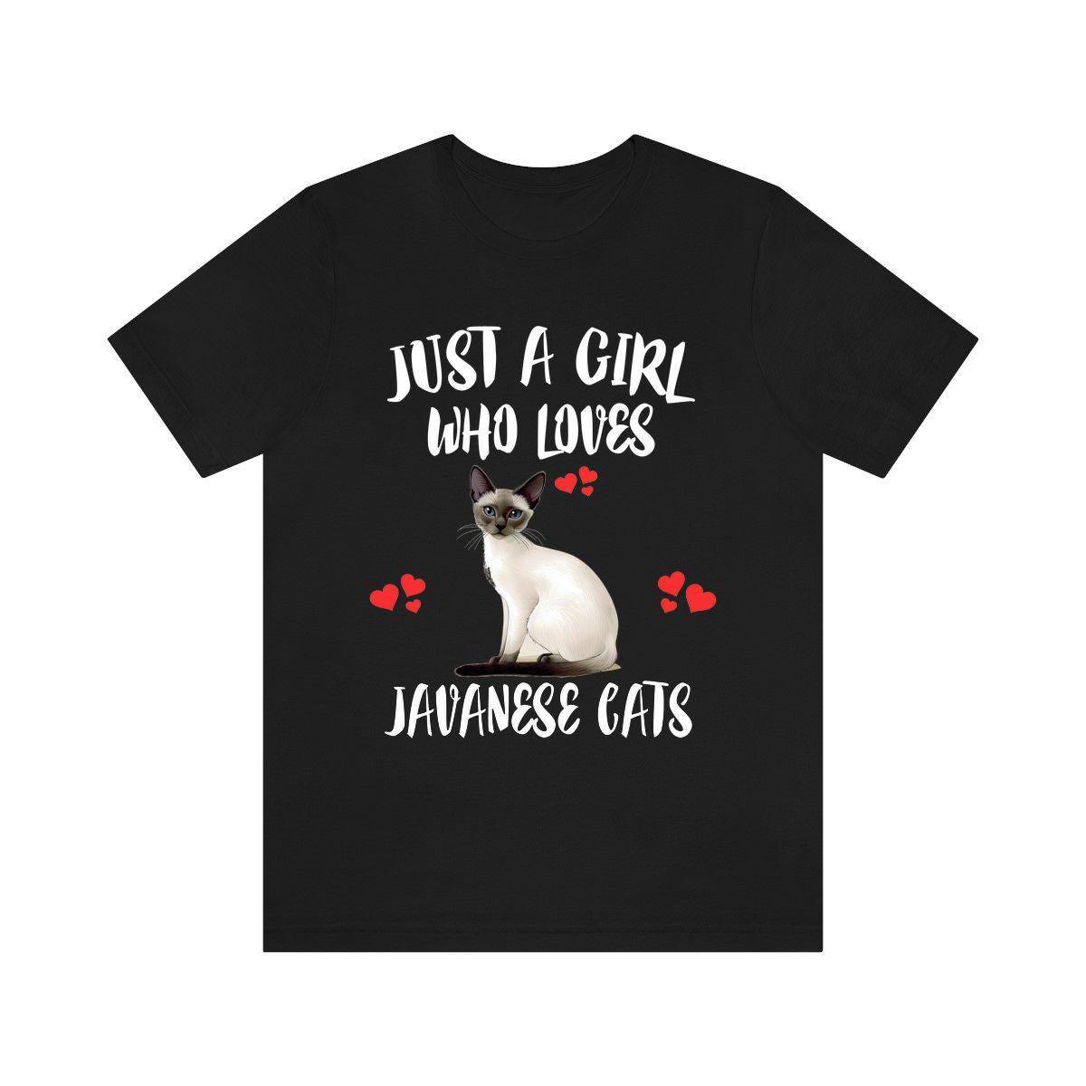 Just A Girl Who Loves Javanese Cats Shirt, Javanese Cat Cat Lover Shirt, Cat Shirt, Cat Lover Gift, Animal Shirt Image 2