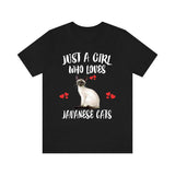Just A Girl Who Loves Javanese Cats Shirt, Javanese Cat Cat Lover Shirt, Cat Shirt, Cat Lover Gift, Animal Shirt Image 2