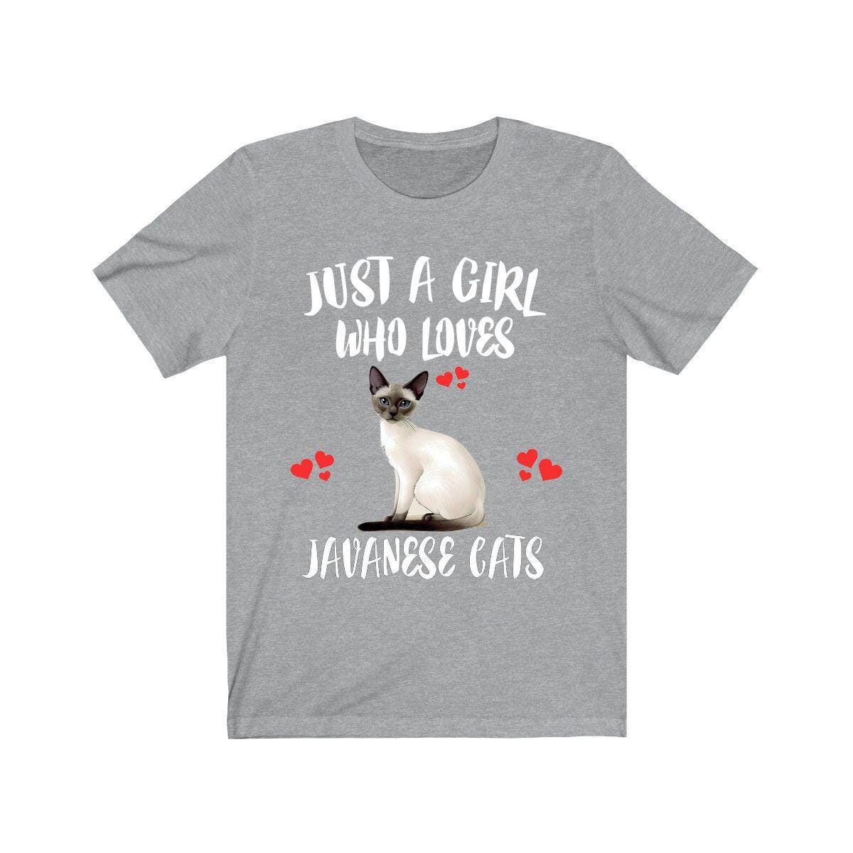 Just A Girl Who Loves Javanese Cats Shirt, Javanese Cat Cat Lover Shirt, Cat Shirt, Cat Lover Gift, Animal Shirt Image 3