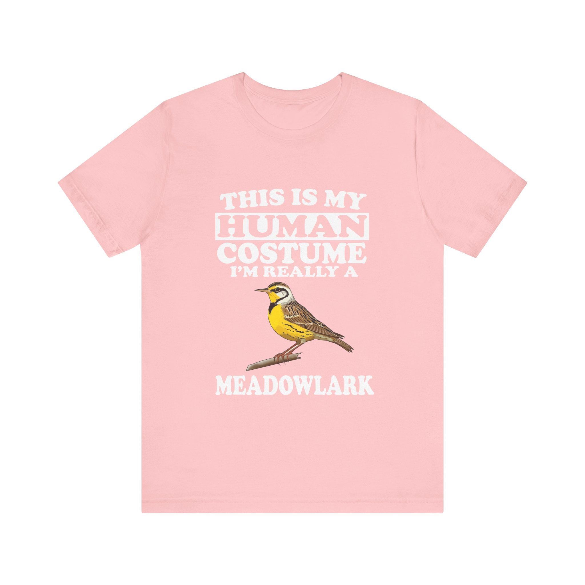 This Is My Human Costume I'm Really A Meadowlark Bird Shirt, Meadowlark Lover Shirt, Birding Shirt, Bird Funny Gift, Animal Shirt Image 4