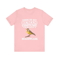 This Is My Human Costume I'm Really A Meadowlark Bird Shirt - meadowlark print design