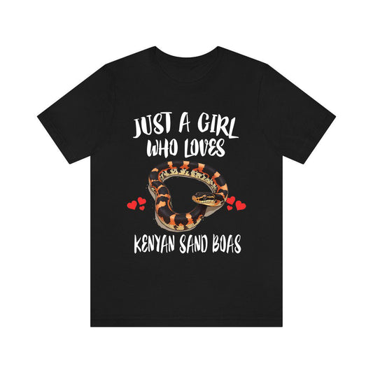 Just A Girl Who Loves Kenyan Sand Boas Shirt - Kenyan sand boa print design