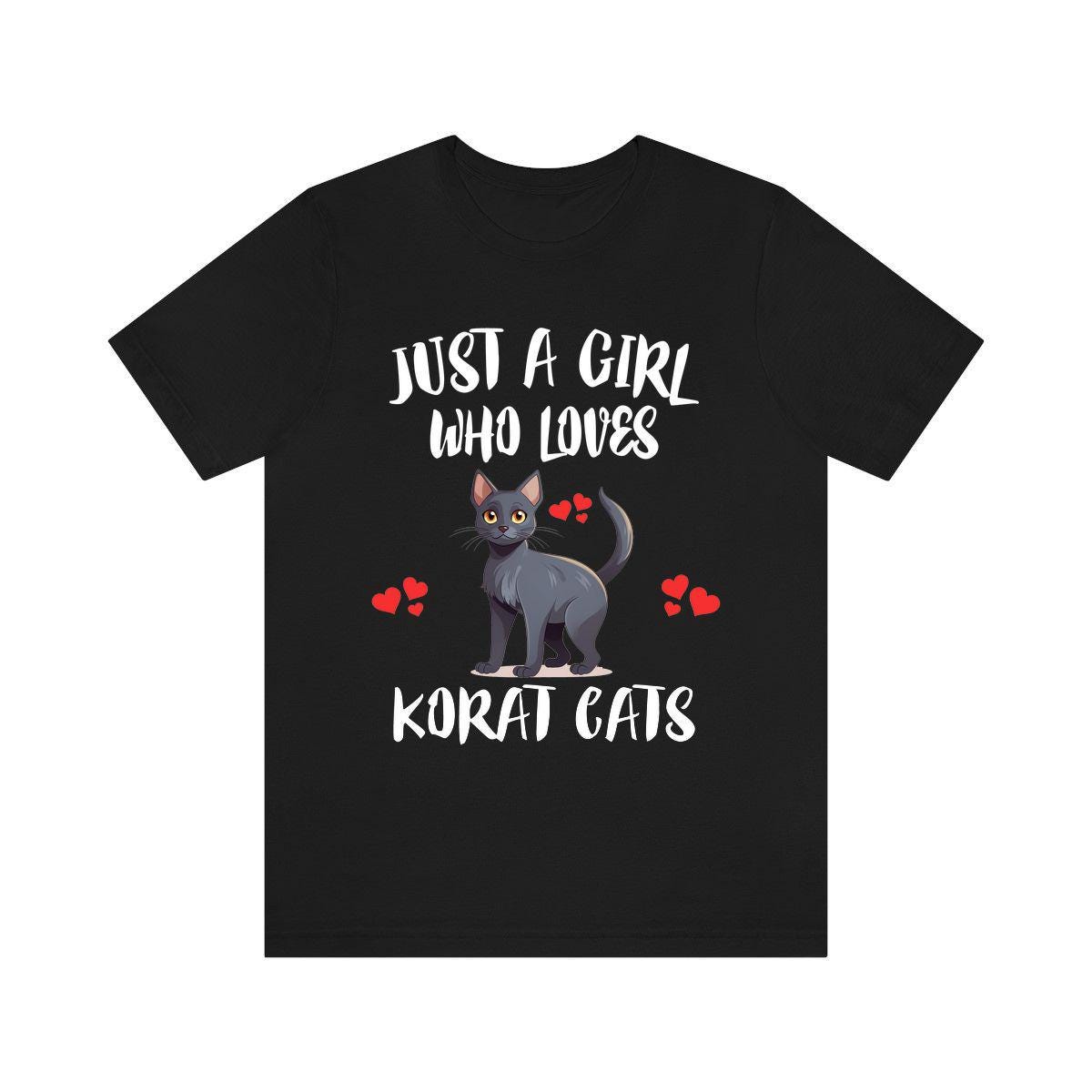 Just A Girl Who Loves Korat Cats Shirt, Korat Cat Lover Shirt, Cat Shirt, Cat Lover Gift, Animal Shirt Image 2