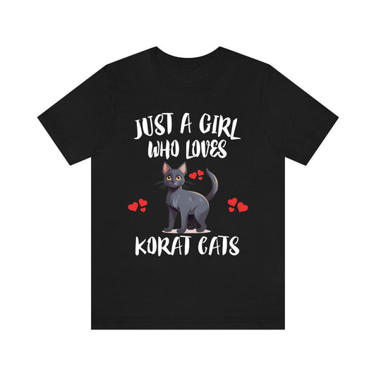Just A Girl Who Loves Korat Cats Shirt - Korat cat print design