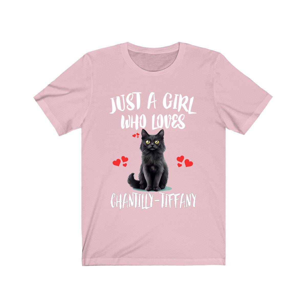 Just A Girl Who Loves Chantilly Tiffany Cats Shirt,  Cat Lover Shirt, Cat Shirt, Cat Lover Gift, Animal Shirt Image 4