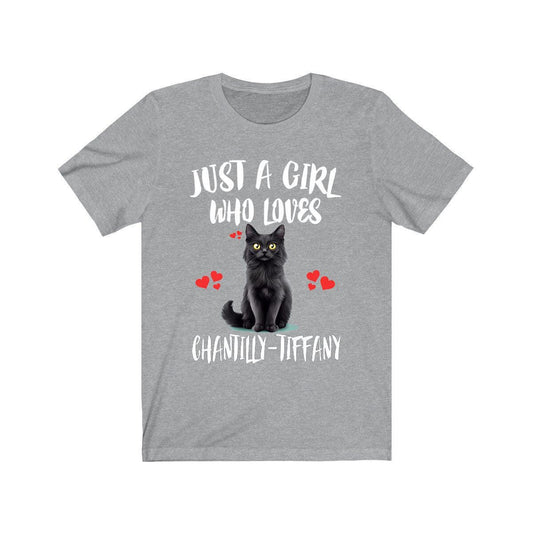 Just A Girl Who Loves Chantilly-Tiffany Cats Shirt - Chantilly-Tiffany cat print design
