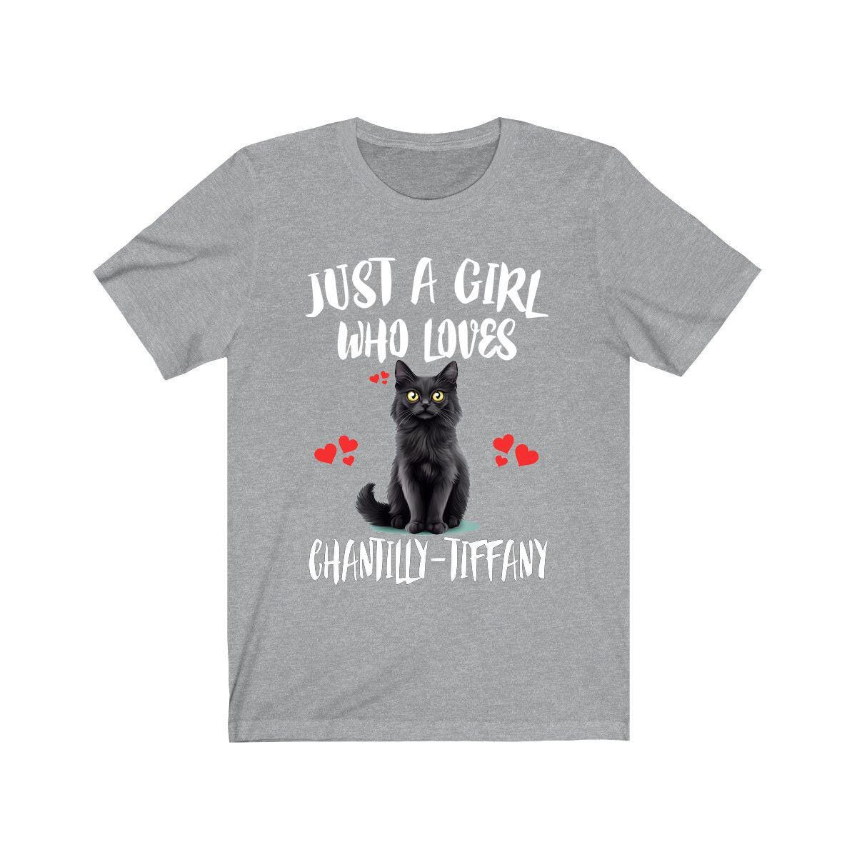 Just A Girl Who Loves Chantilly Tiffany Cats Shirt,  Cat Lover Shirt, Cat Shirt, Cat Lover Gift, Animal Shirt Image 1