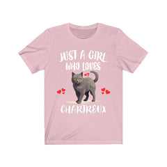 Just A Girl Who Loves Chartreux Cats Shirt - Chartreux cat print design