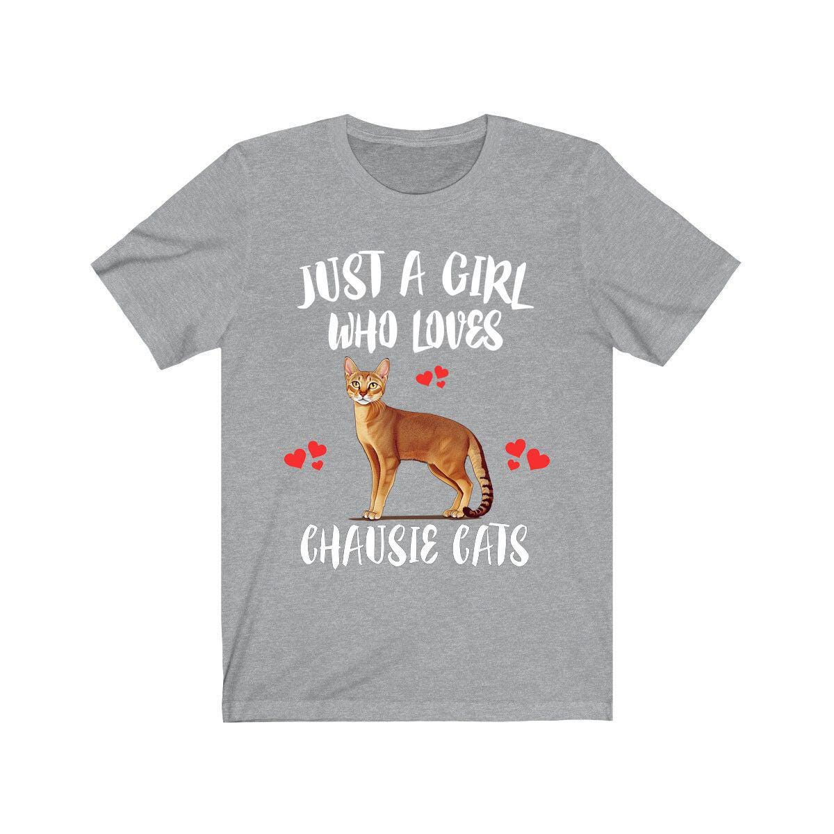 Just A Girl Who Loves Chausie Cats Shirt, Chausie Cat Lover Shirt, Cat Shirt, Cat Lover Gift, Animal Shirt Image 3
