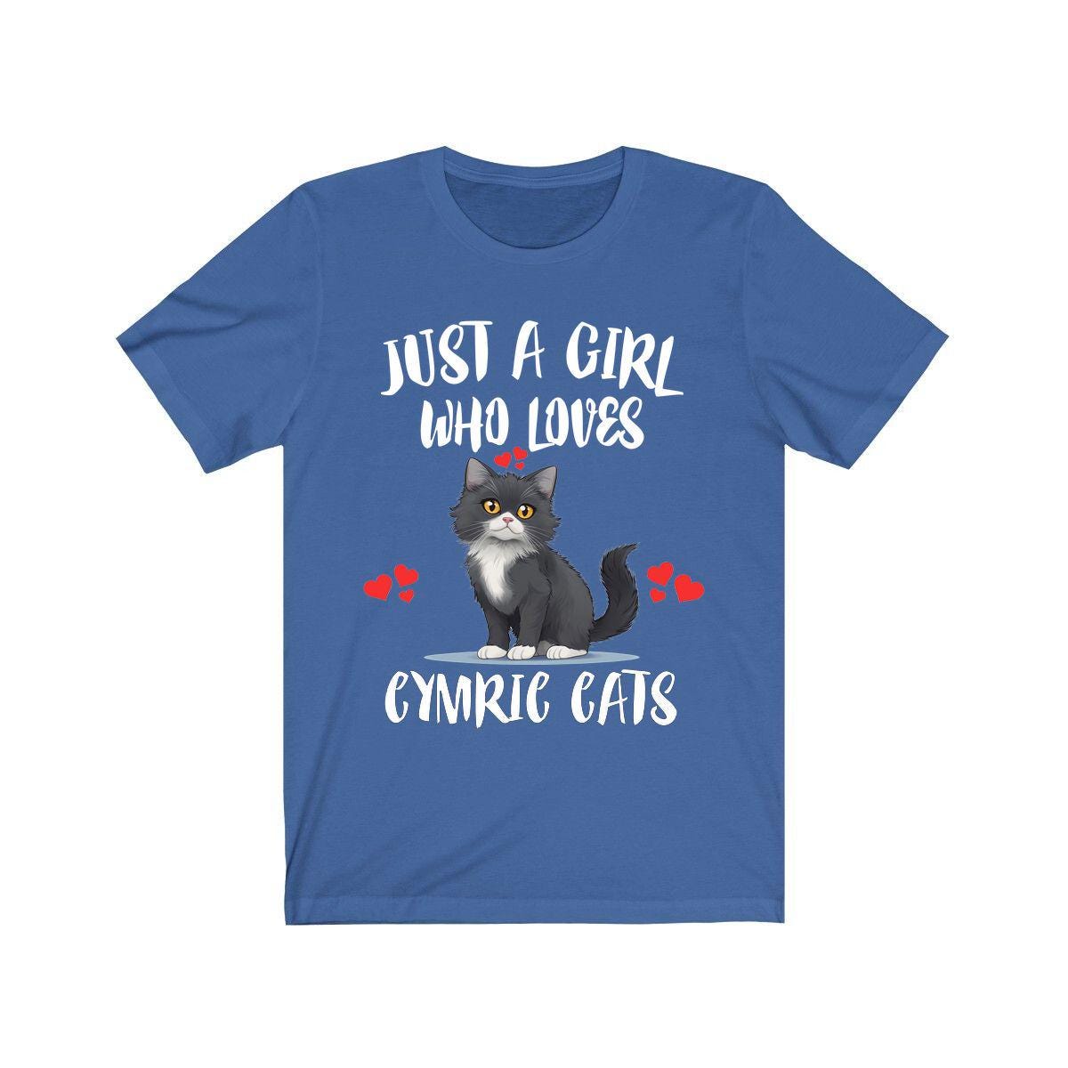 Just A Girl Who Loves Cymric Cats Shirt, Cymric Cat Lover Shirt, Cat Shirt, Cat Lover Gift, Animal Shirt Image 3
