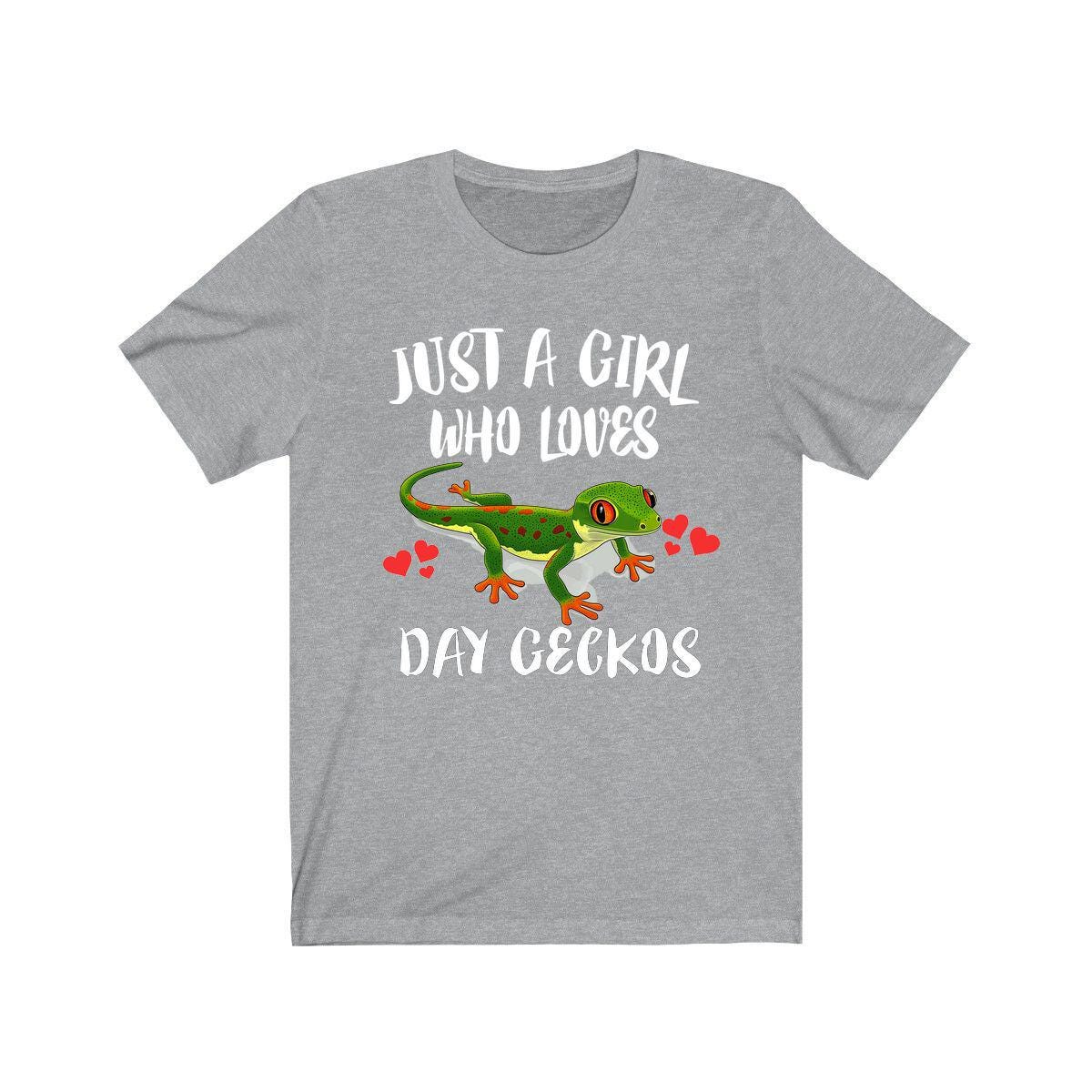 Just A Girl Who Loves Day Geckos Lizards Shirt, Gecko Lover Shirt, Pet Gecko Gift, Lizard Shirt, Adult Kids Animal T-Shirt Image 3